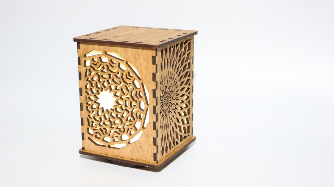 Mystery Mandala LightBox — Eternal Wheel (lit)