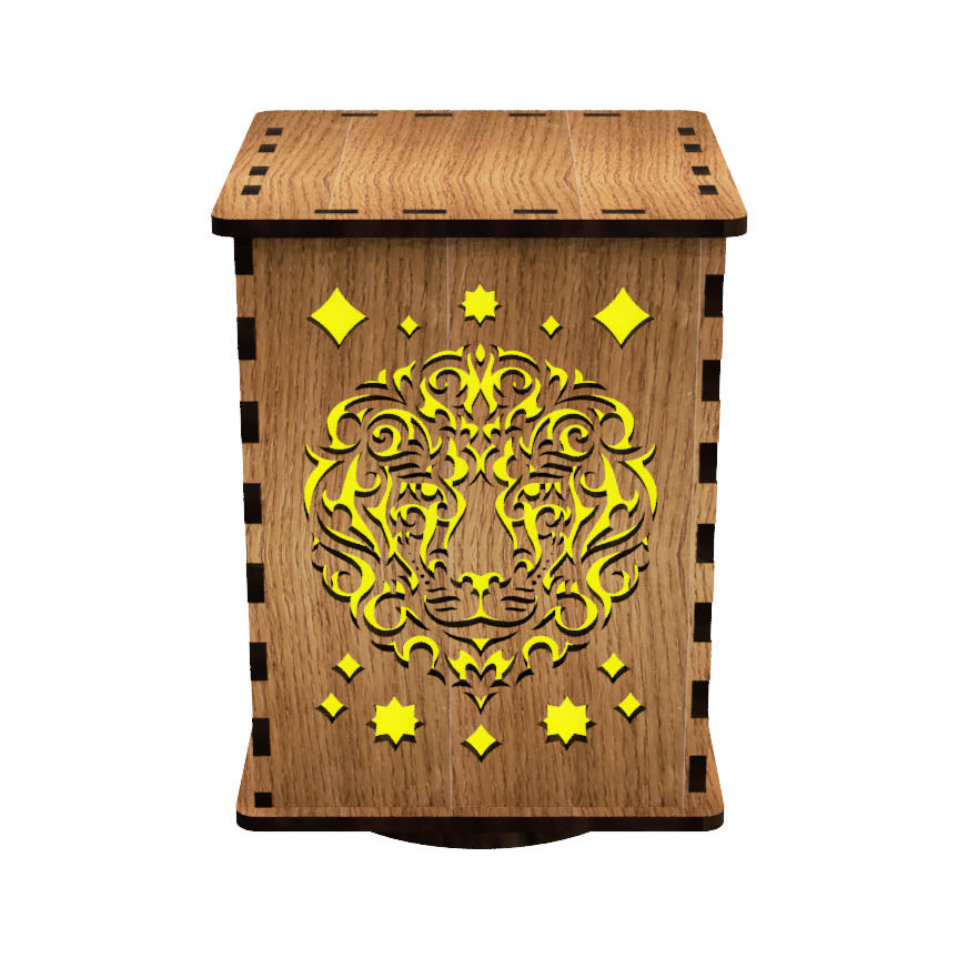 Land Animals LightBox — Laser-Cut Wooden Night Light with LED Glow