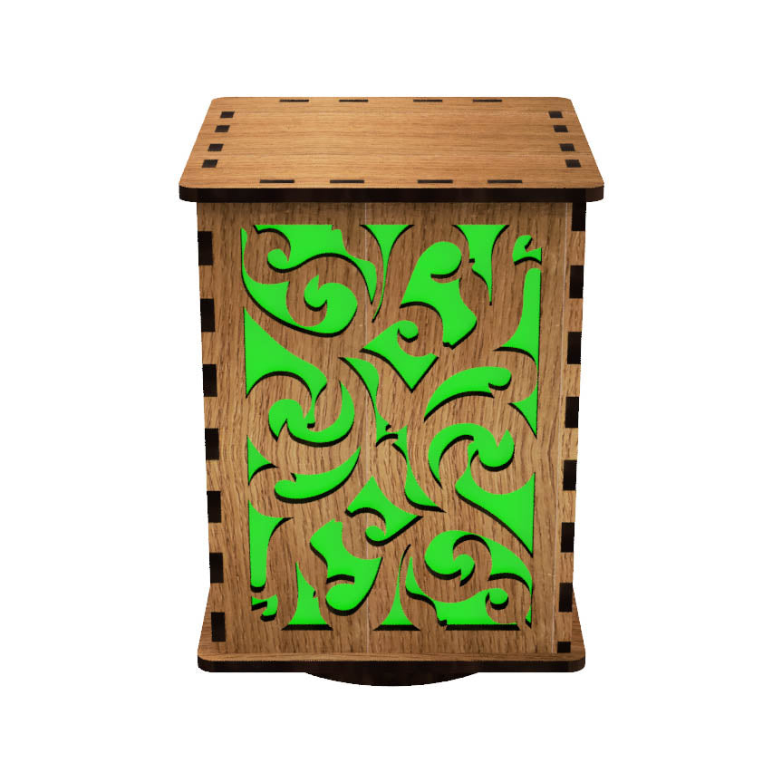 Leaf Life LightBox — Laser-Cut Nature Night Light with RGB LEDs