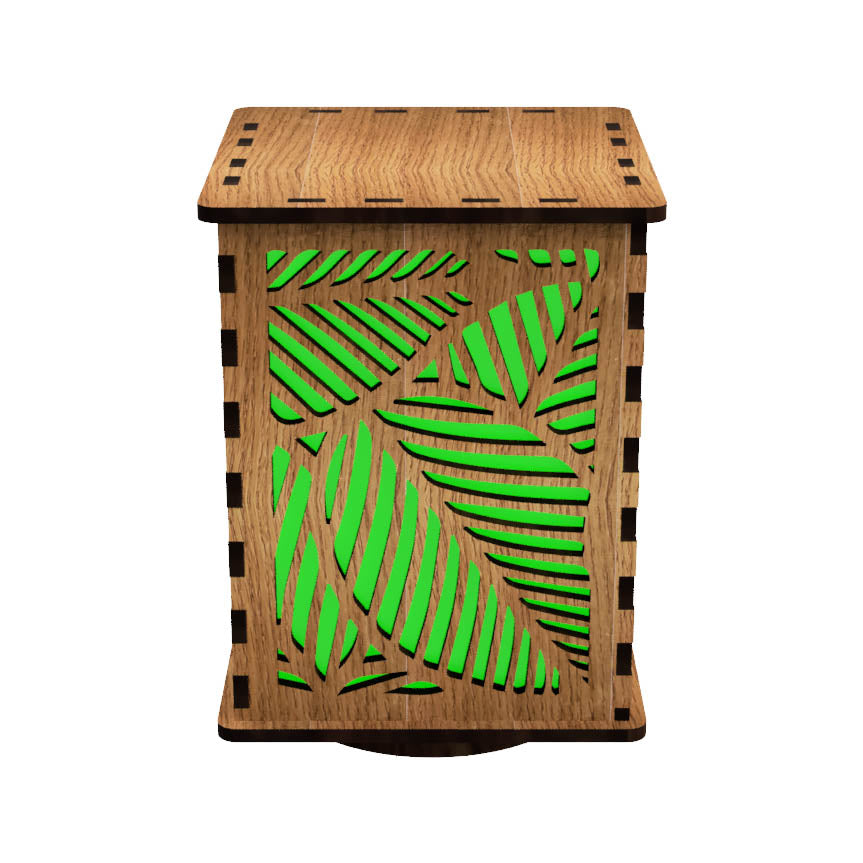 Leaf Life LightBox — Laser-Cut Nature Night Light with RGB LEDs