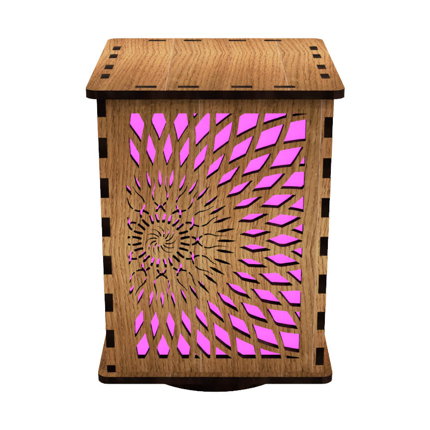 Mystery Mandala LightBox — Laser-Cut Sacred Geometry LED Night Light
