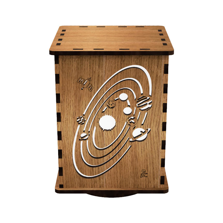 Scientific Studies LightBox — Laser-Cut Wooden LED Night Light for Curious Minds