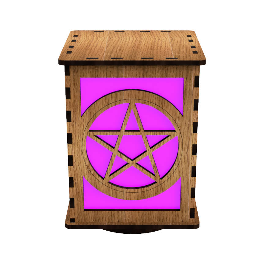 Symbols LightBox — Laser-Cut Wooden LED Light with Iconic Designs