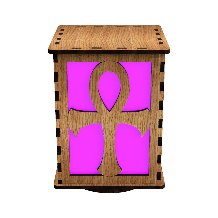 Symbols LightBox — Laser-Cut Wooden LED Light with Iconic Designs