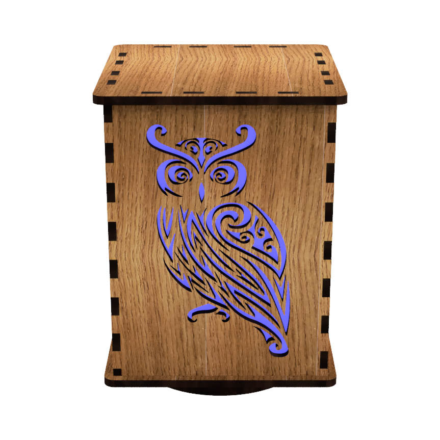Tree Animals LightBox — Laser-Cut Wooden Night Light with LED Glow