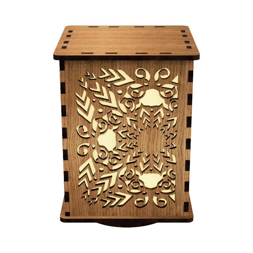 Majestic Movements LightBox — Laser-Cut Wooden LED Night Light