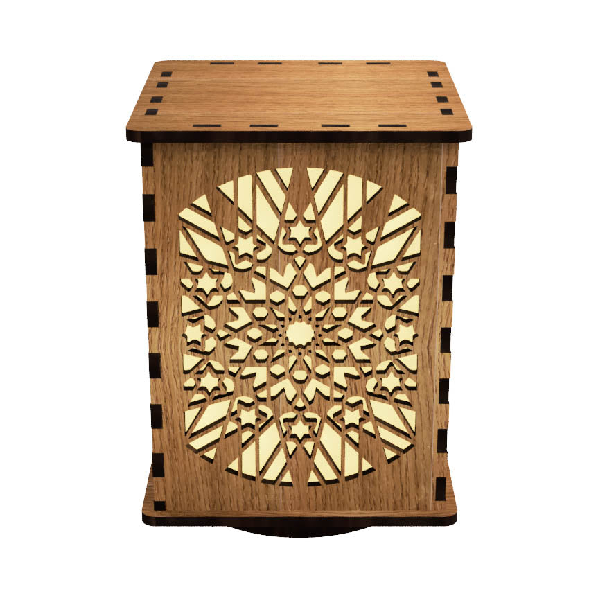 Majestic Movements LightBox — Laser-Cut Wooden LED Night Light