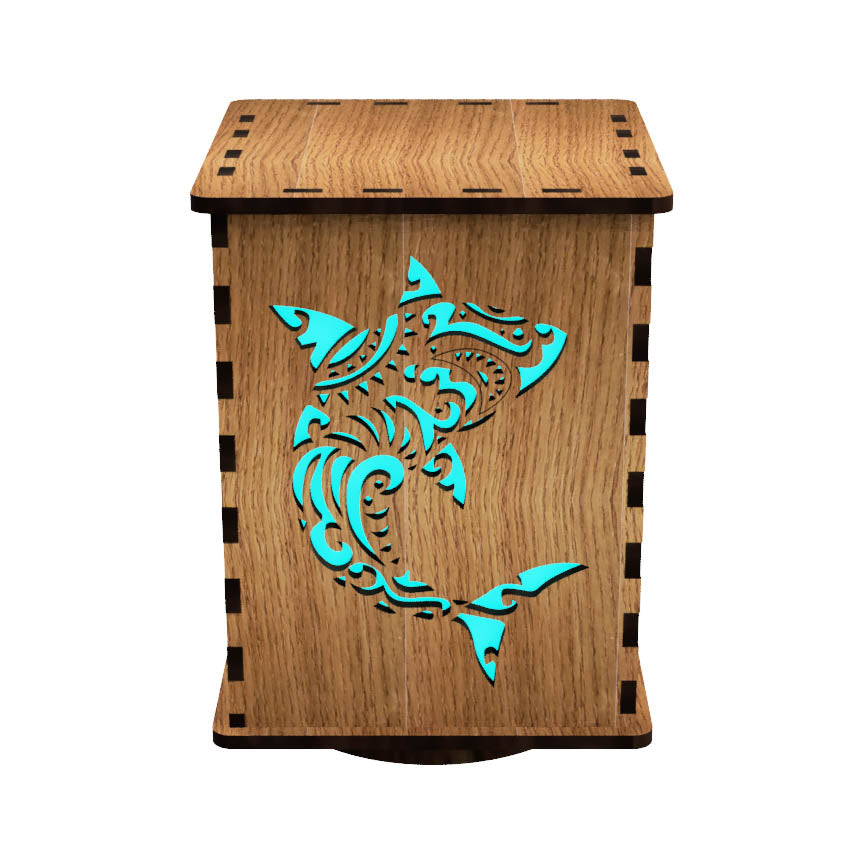 Water Animals LightBox — Laser-Cut Wooden LED Night Light