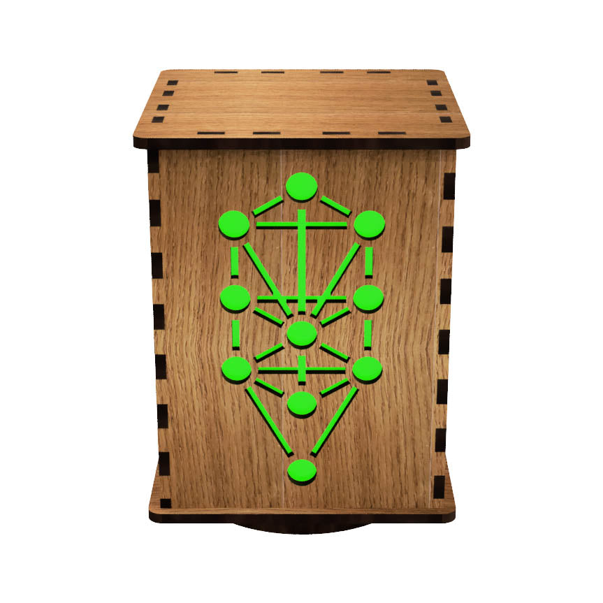 Sacred Geometries LightBox — Laser-Cut Wooden LED Night Light