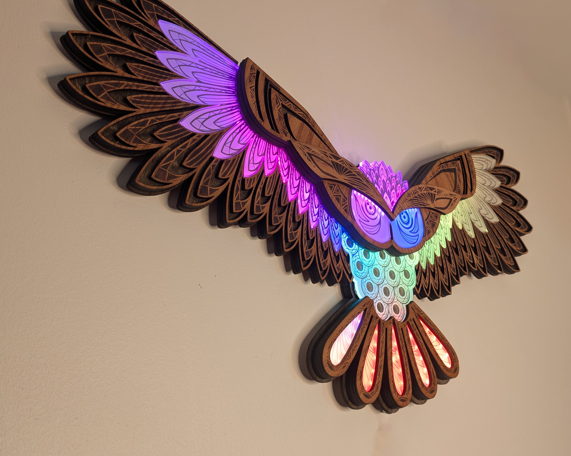 Owl-Luma - The Festival Owl - Programmable LED Art