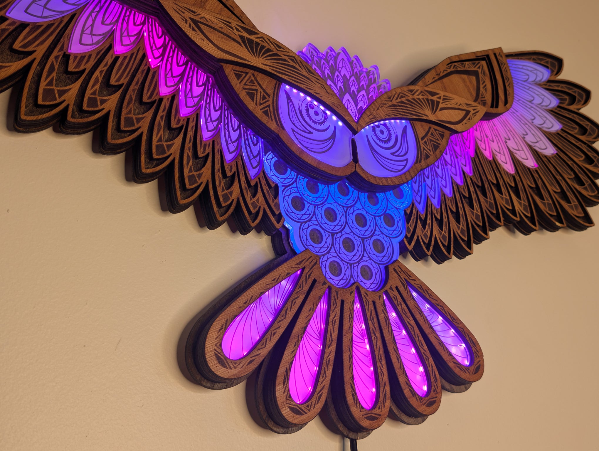 Owl-Luma - The Festival Owl - Programmable LED Art
