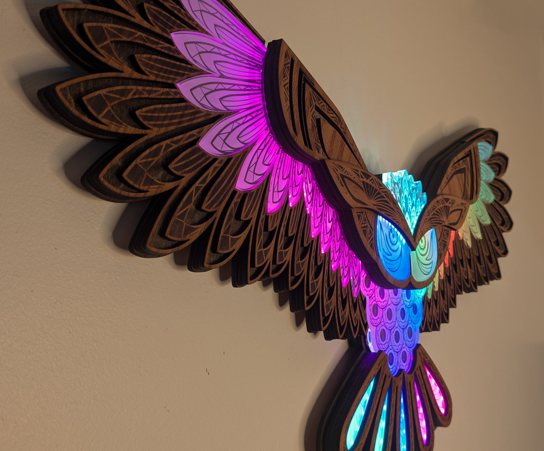 Owl-Luma - The Festival Owl - Programmable LED Art